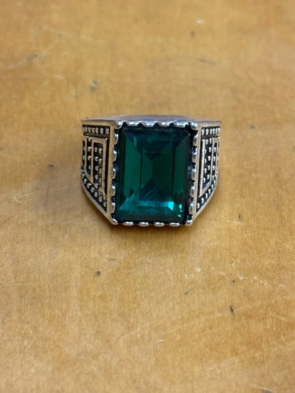 Cosmetic Emerald Ring